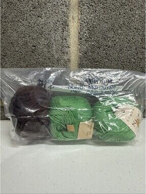 Rowan ‘Nice’ Mercerised Cotton Shade 433(Green) 434 (Brown) 3 Skein Lot